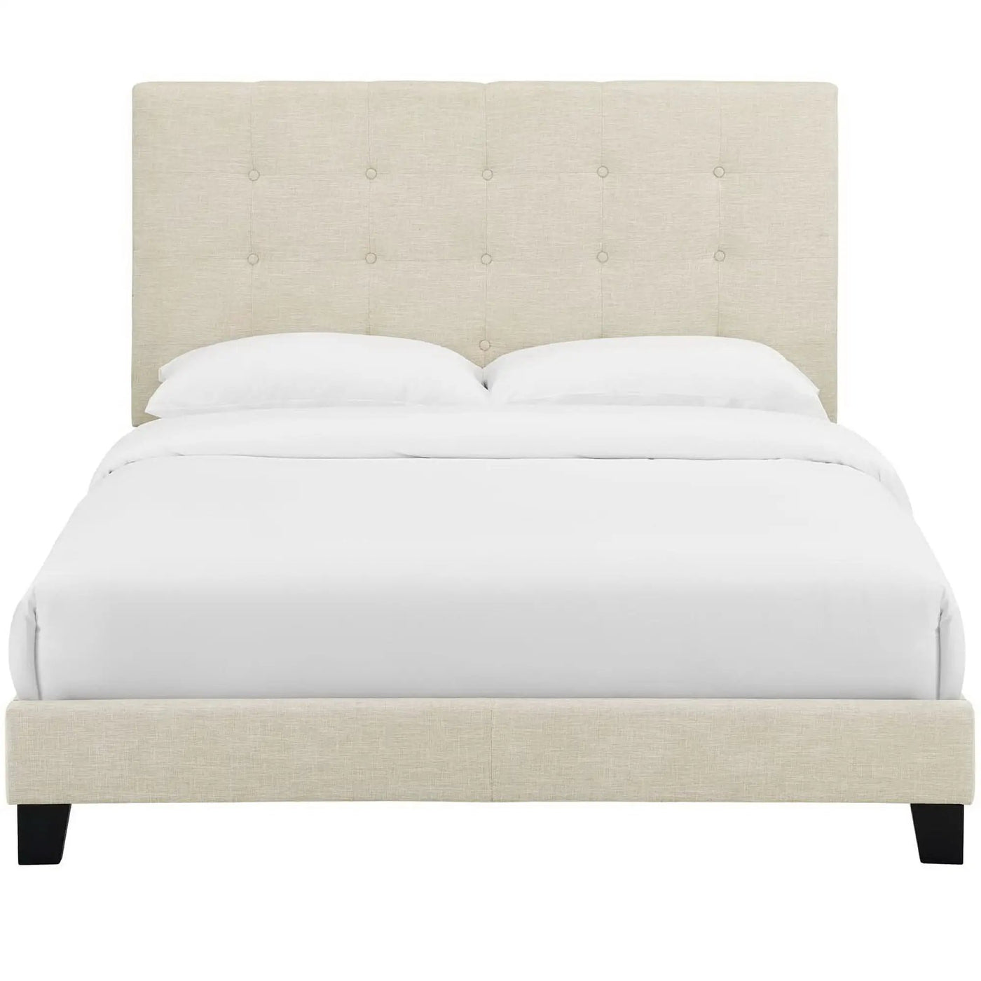 Melanie Tufted Button Upholstered Fabric Queen Platform Bed by Modway by HouseOfZazla