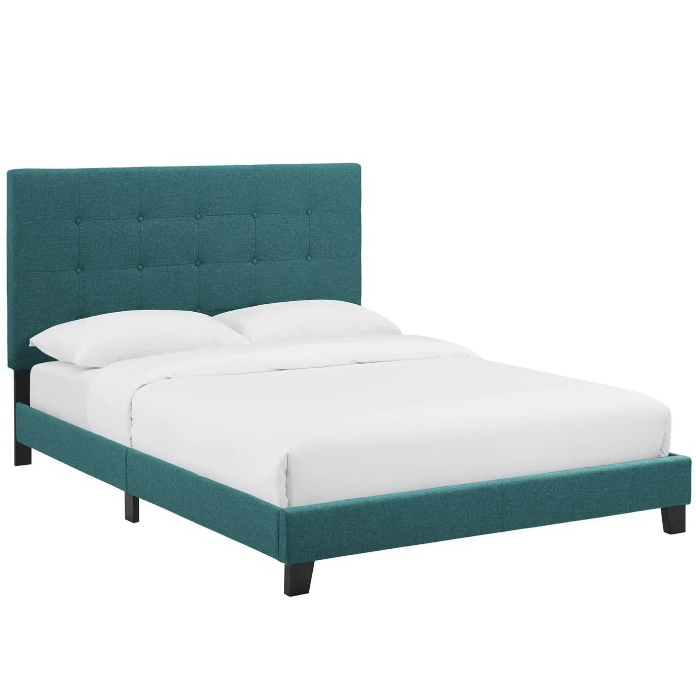 Melanie Tufted Button Upholstered Fabric Queen Platform Bed by Modway by HouseOfZazla
