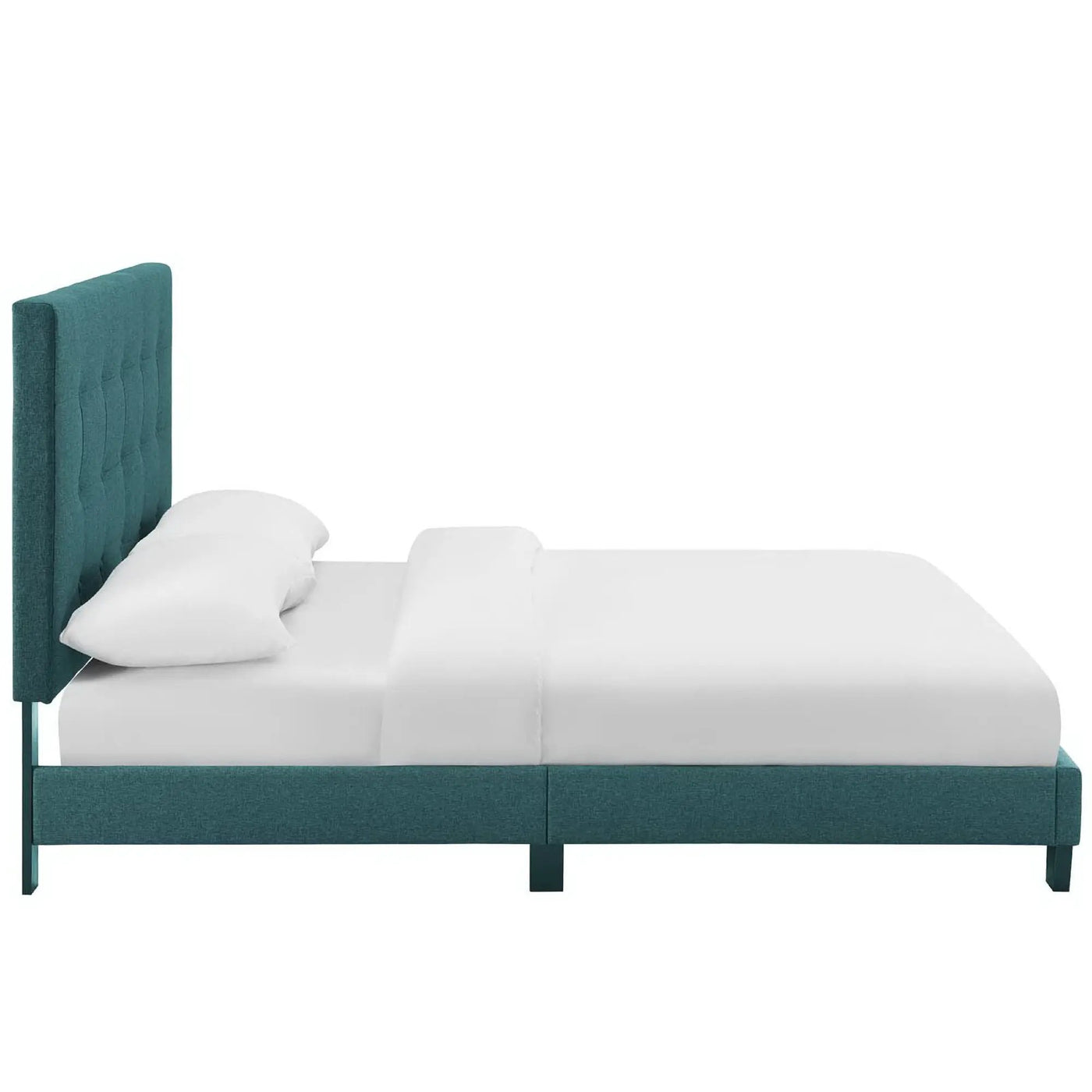 Melanie Tufted Button Upholstered Fabric Queen Platform Bed by Modway by HouseOfZazla