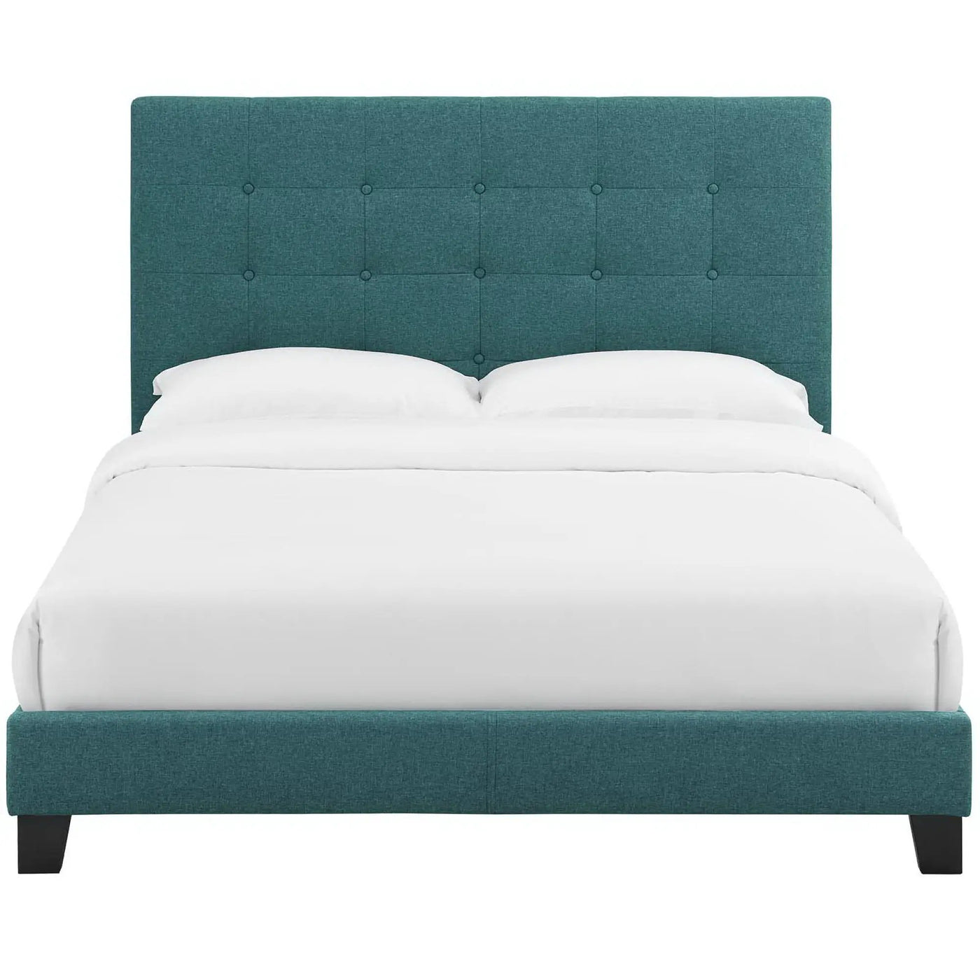 Melanie Tufted Button Upholstered Fabric Queen Platform Bed by Modway by HouseOfZazla