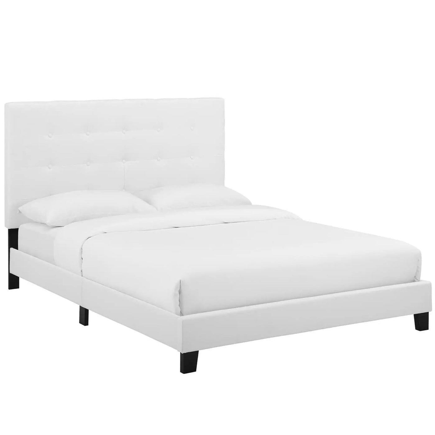 Melanie Tufted Button Upholstered Fabric Queen Platform Bed by Modway by HouseOfZazla