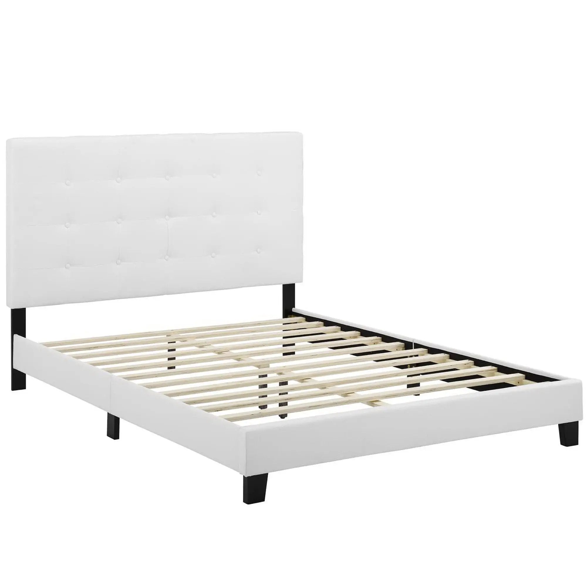 Melanie Tufted Button Upholstered Fabric Queen Platform Bed by Modway by HouseOfZazla