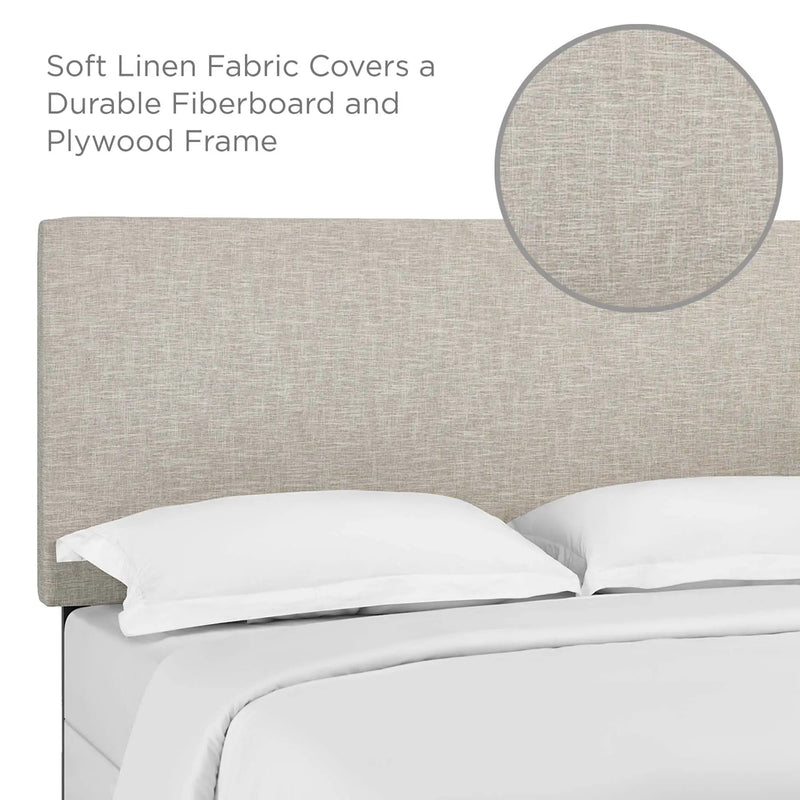 Taylor Upholstered Linen Fabric Full / Queen Headboard by Modway by HouseOfZazla