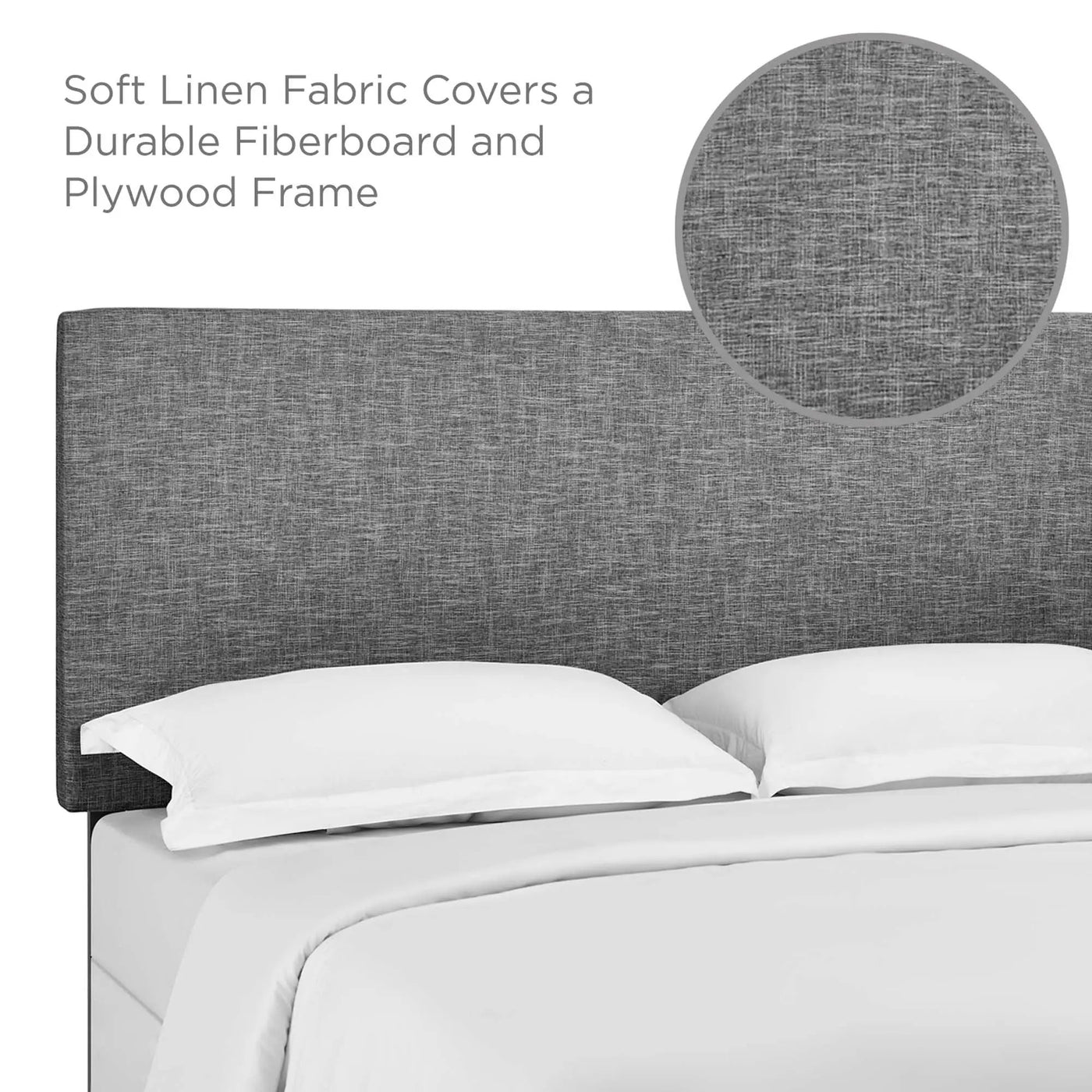 Taylor Upholstered Linen Fabric Full / Queen Headboard by Modway by HouseOfZazla
