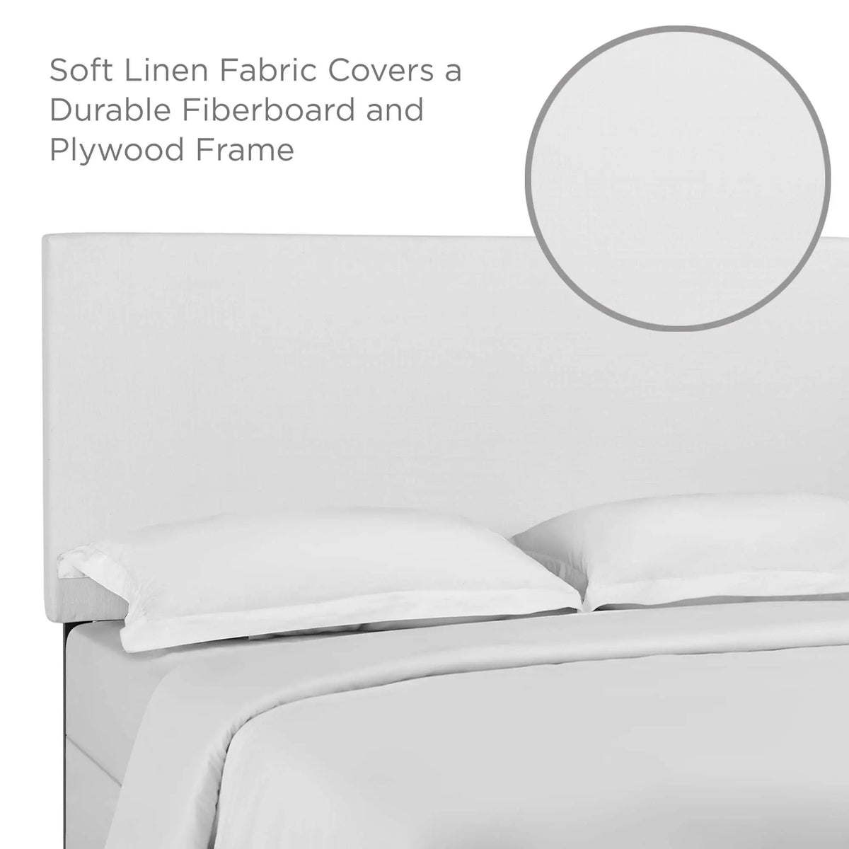 Taylor Upholstered Linen Fabric Full / Queen Headboard by Modway by HouseOfZazla