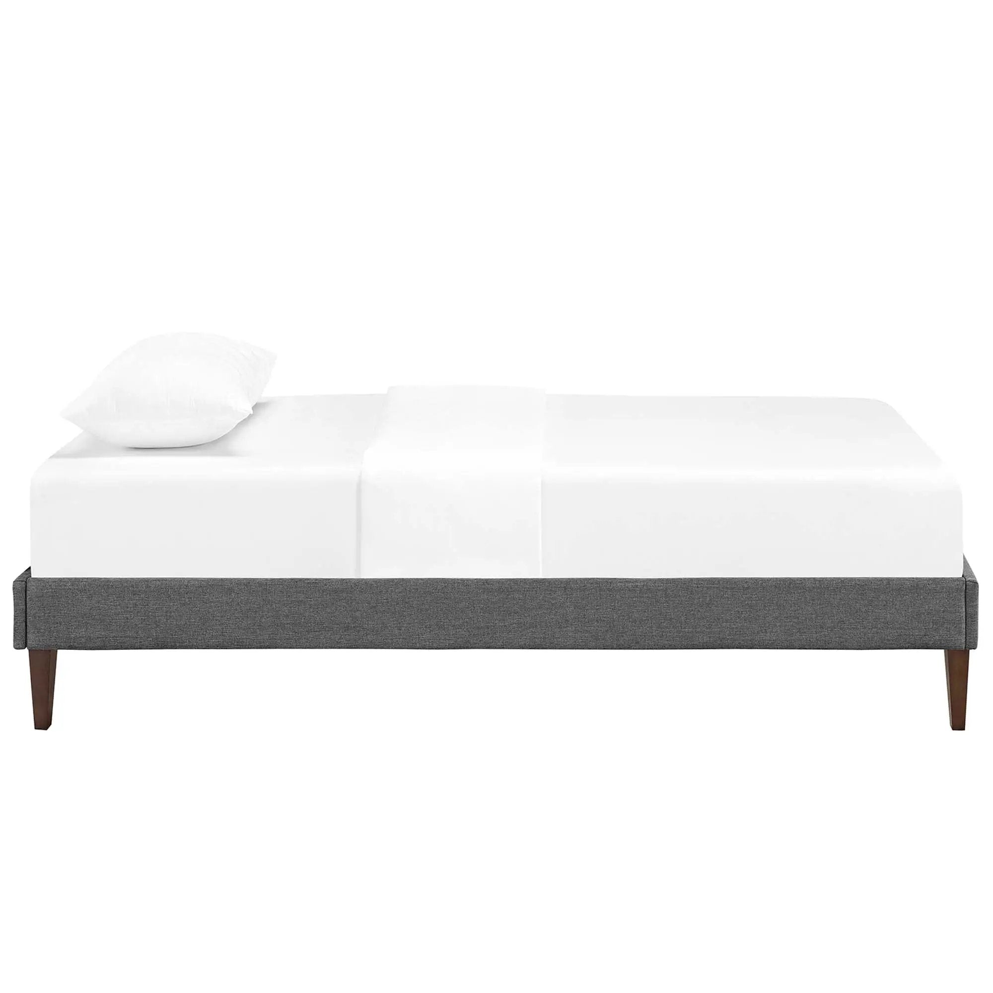 Tessie Fabric Twin Bed Frame with Squared Tapered Legs by Modway by HouseOfZazla
