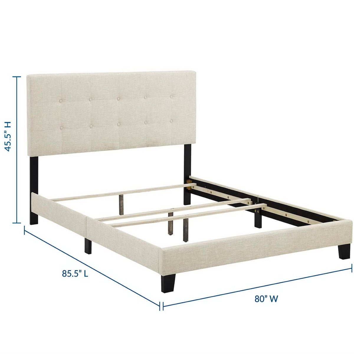 Amira Upholstered Fabric Bed by Modway, photo 16 of 21