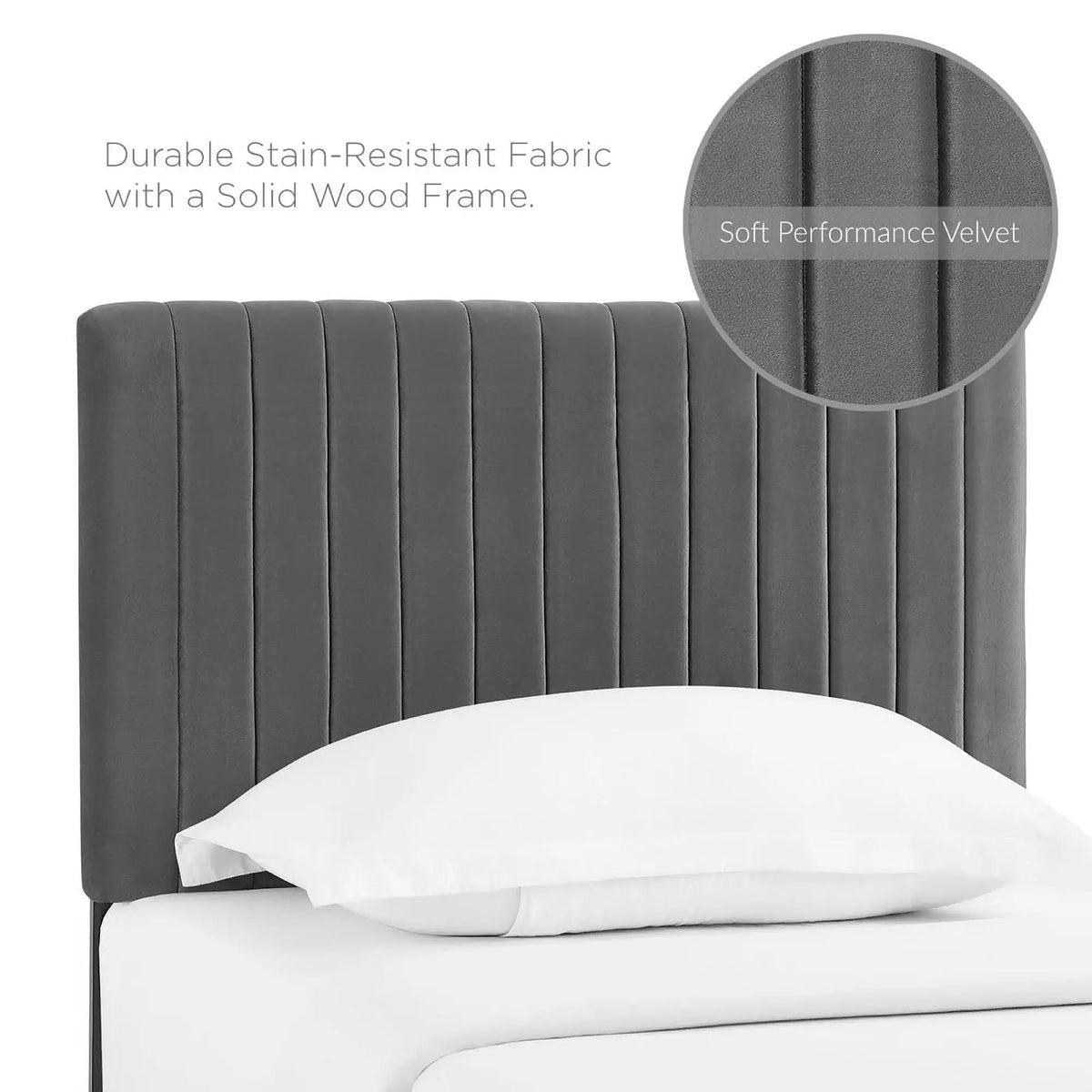 Keira Performance Velvet Twin Headboard by Modway by HouseOfZazla