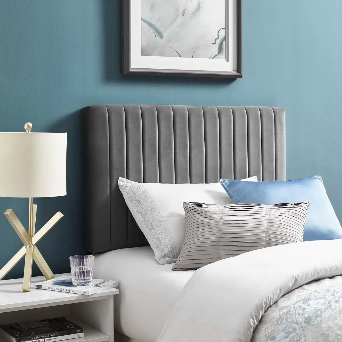 Keira Performance Velvet Twin Headboard by Modway by HouseOfZazla