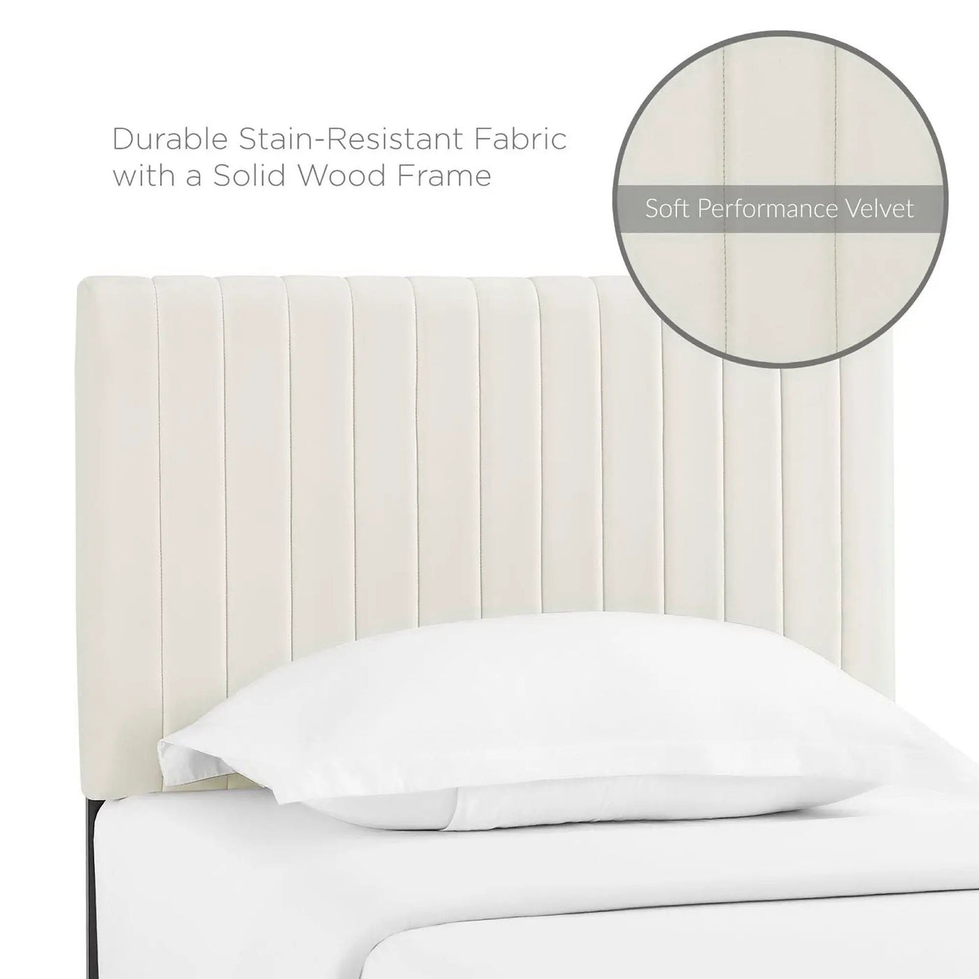 Keira Performance Velvet Twin Headboard by Modway by HouseOfZazla