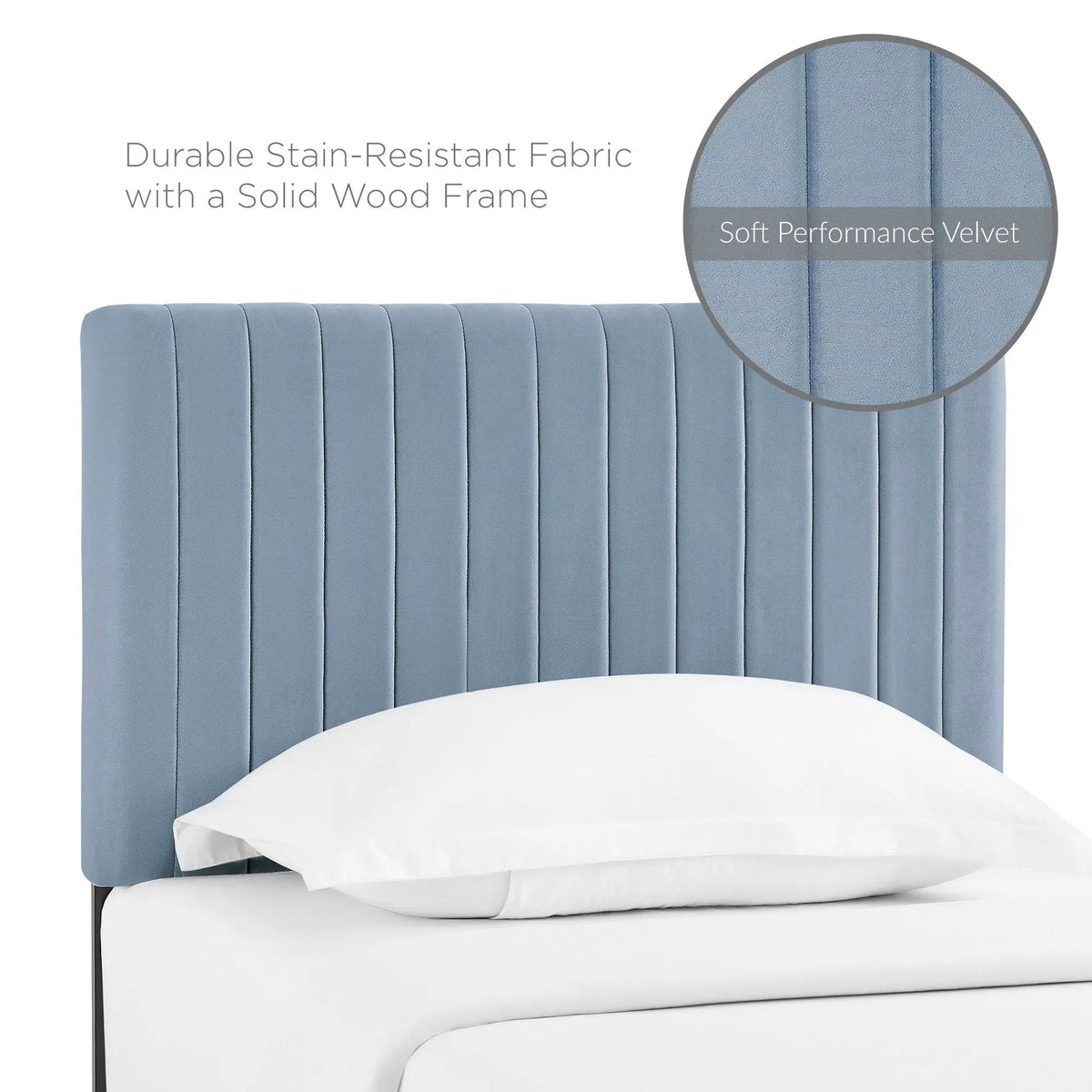 Keira Performance Velvet Twin Headboard by Modway by HouseOfZazla