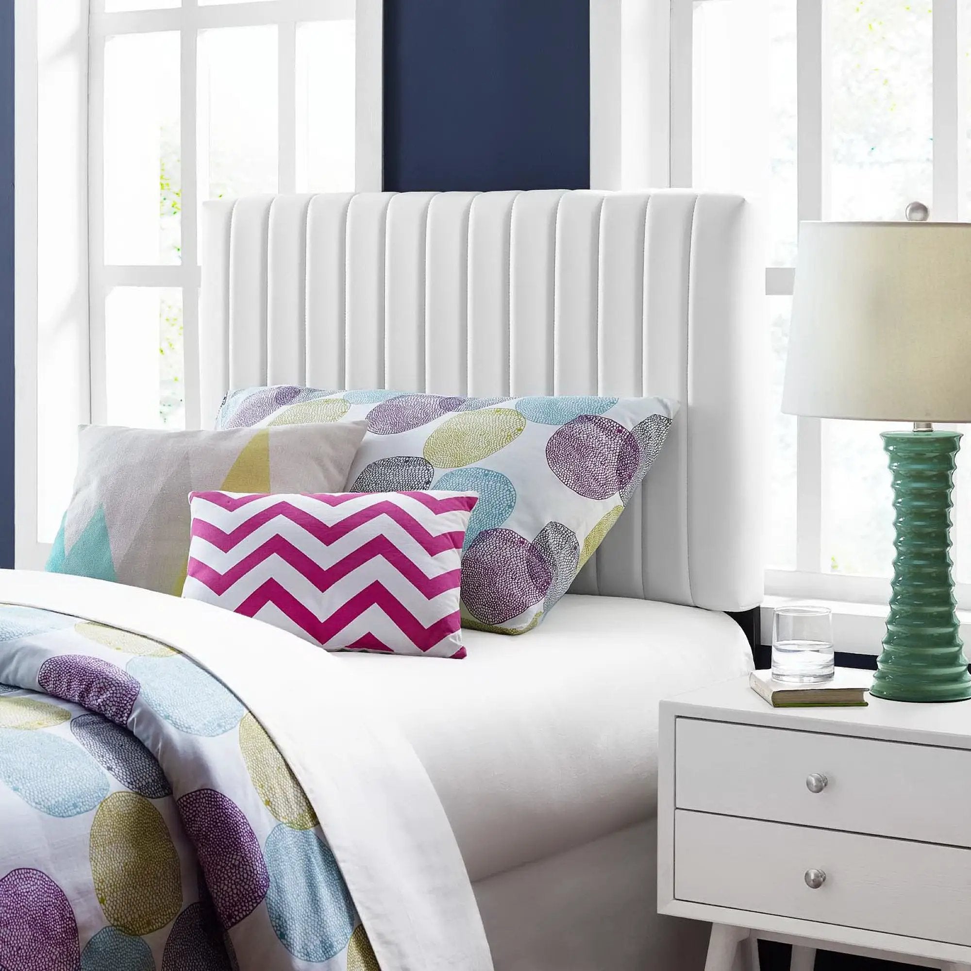 Keira Faux Leather Twin Headboard by Modway by HouseOfZazla