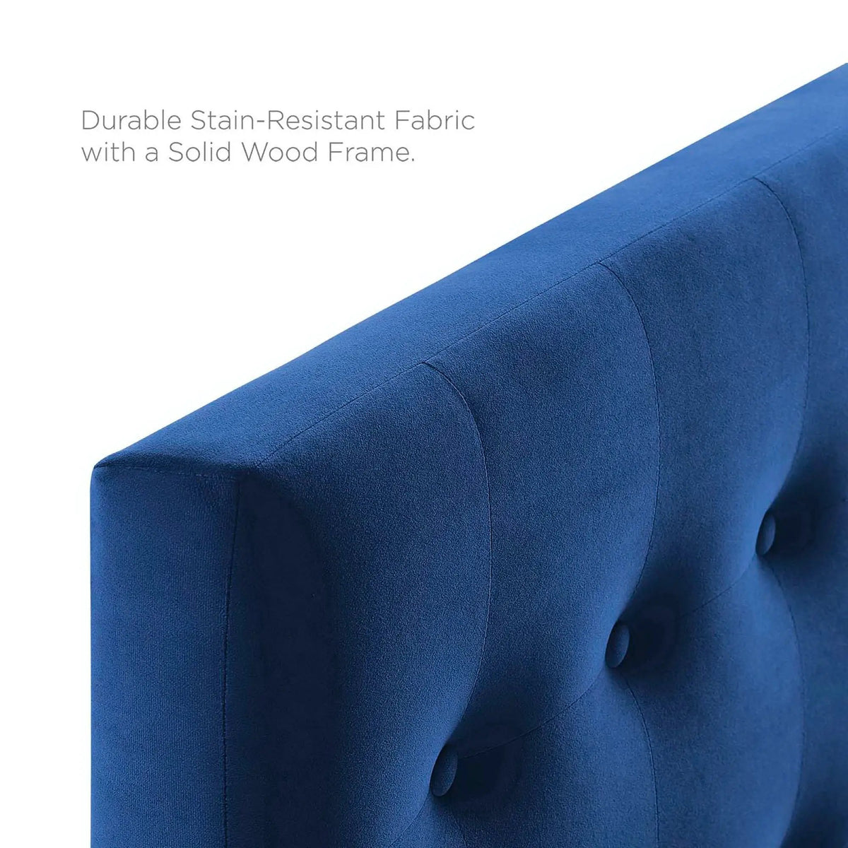 Emily Biscuit Tufted Performance Velvet Twin Headboard by HouseOfZazla