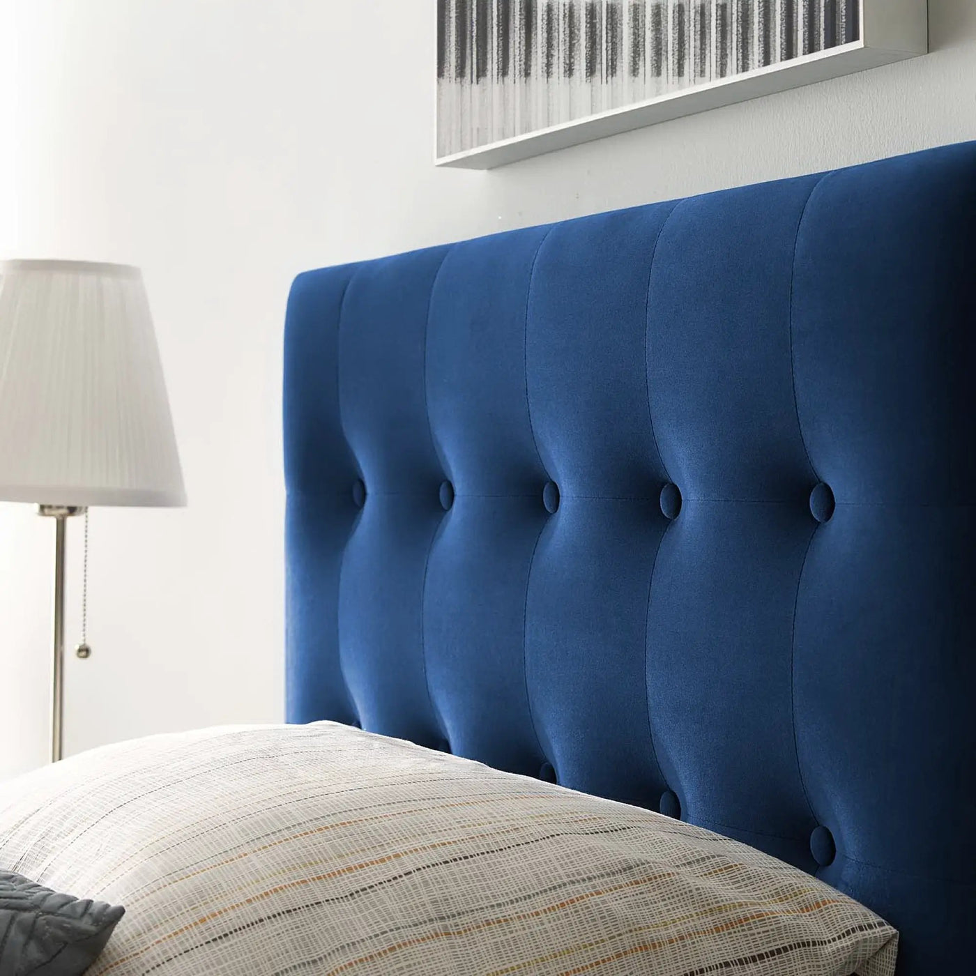 Emily Biscuit Tufted Performance Velvet Twin Headboard by HouseOfZazla