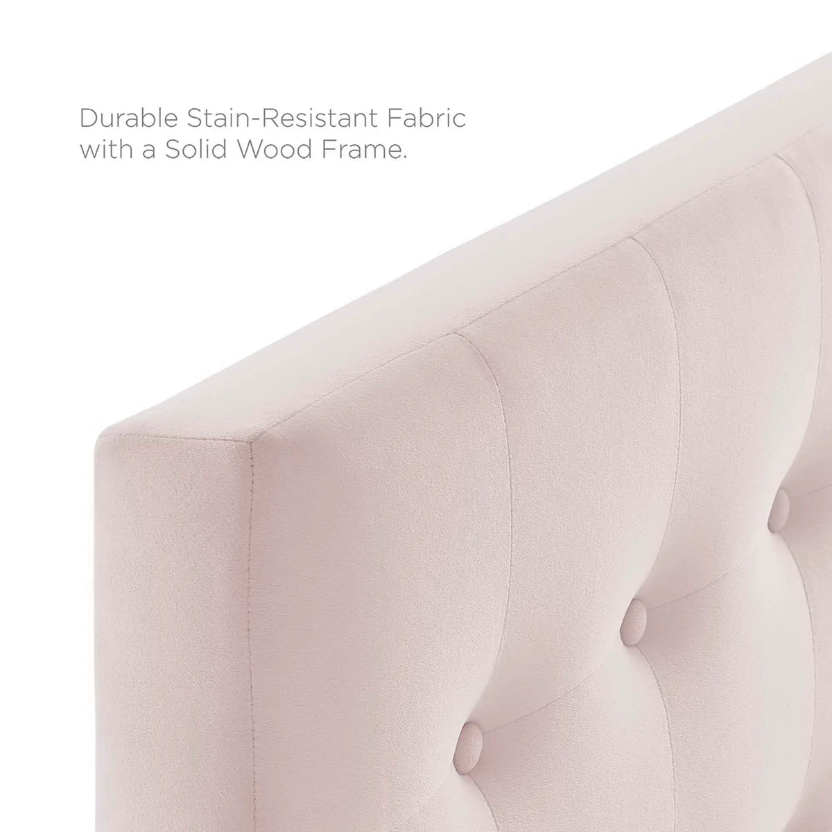 Emily Biscuit Tufted Performance Velvet Twin Headboard by HouseOfZazla