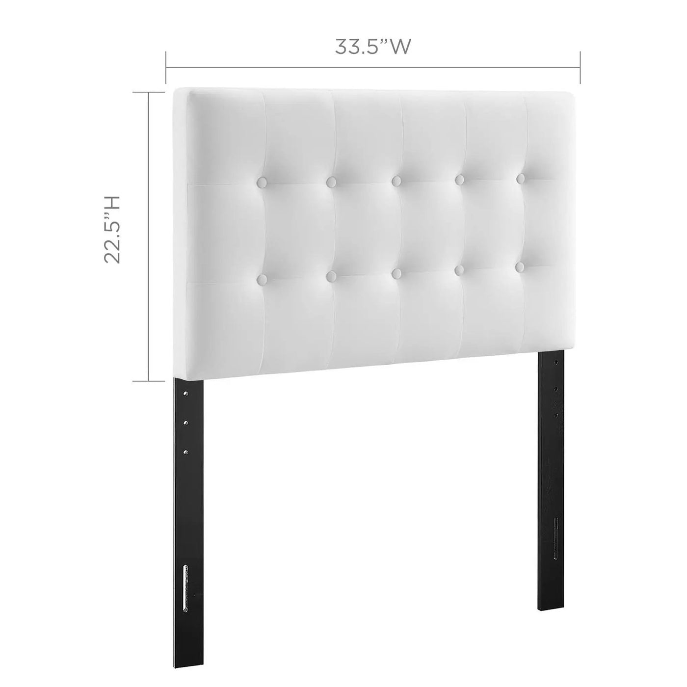 Emily Biscuit Tufted Performance Velvet Twin Headboard by HouseOfZazla