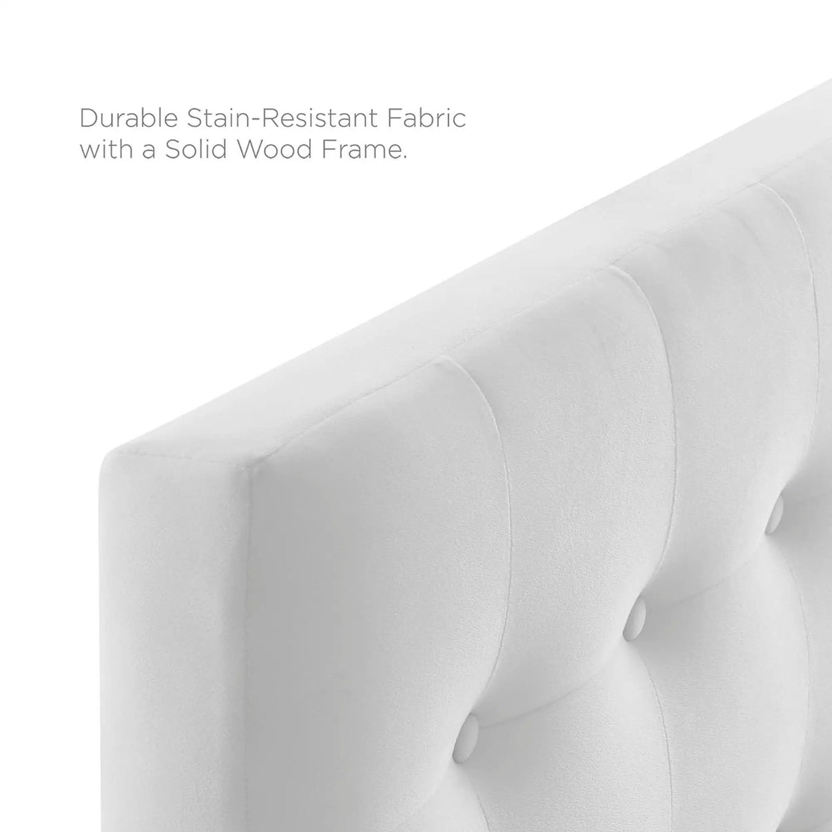 Emily Biscuit Tufted Performance Velvet Twin Headboard by HouseOfZazla