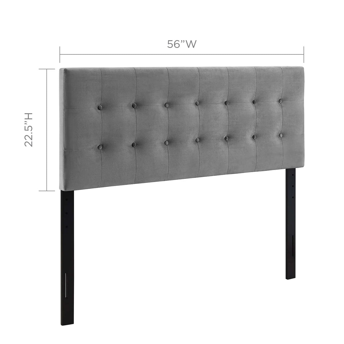Emily Biscuit Tufted Performance Velvet Full Headboard by Modway by HouseOfZazla
