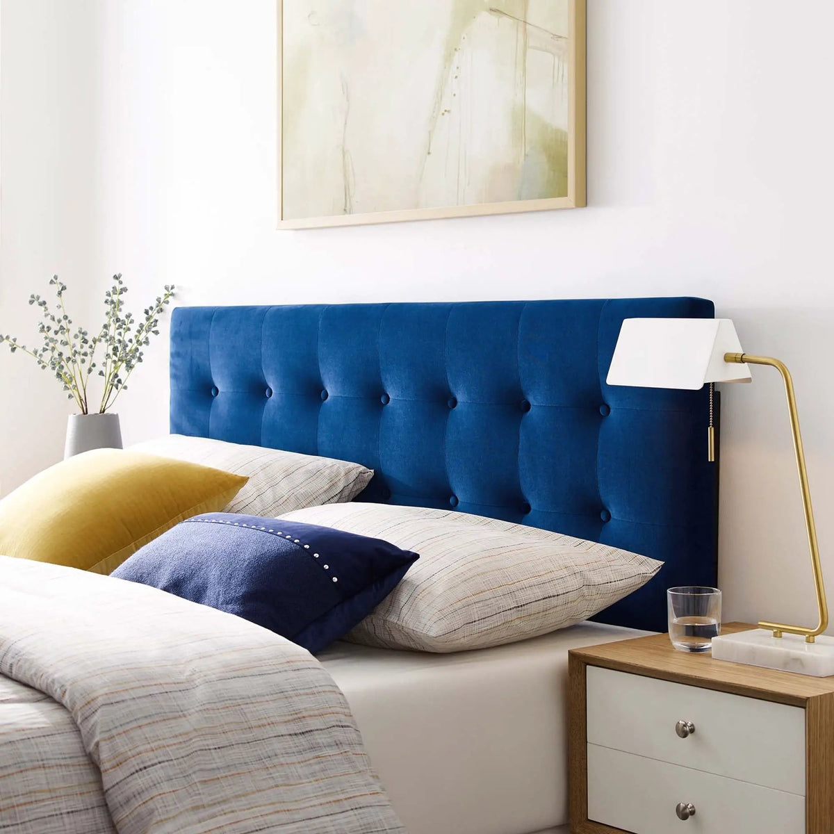 Emily Biscuit Tufted Performance Velvet Full Headboard by Modway by HouseOfZazla