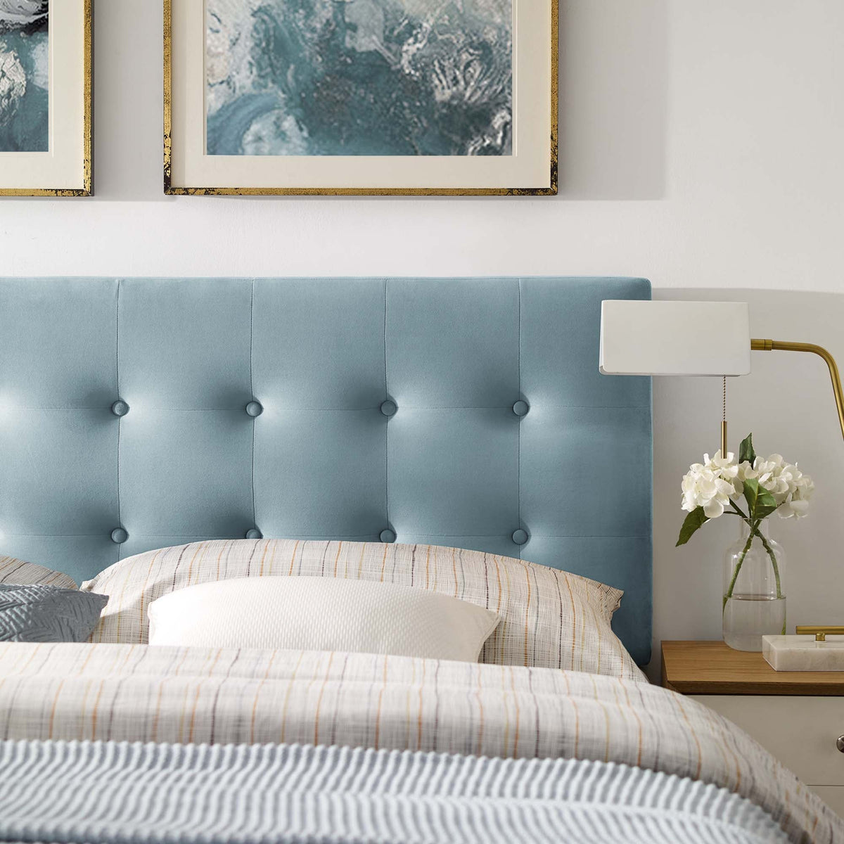 Emily Biscuit Tufted Performance Velvet Queen Headboard by Modway, photo 8 of 32