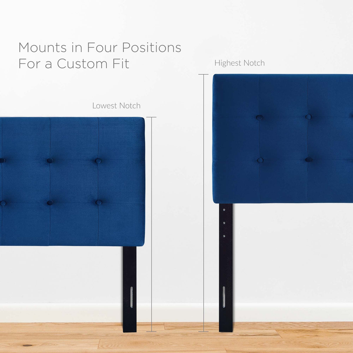Emily Biscuit Tufted Performance Velvet Queen Headboard by Modway, photo 12 of 32