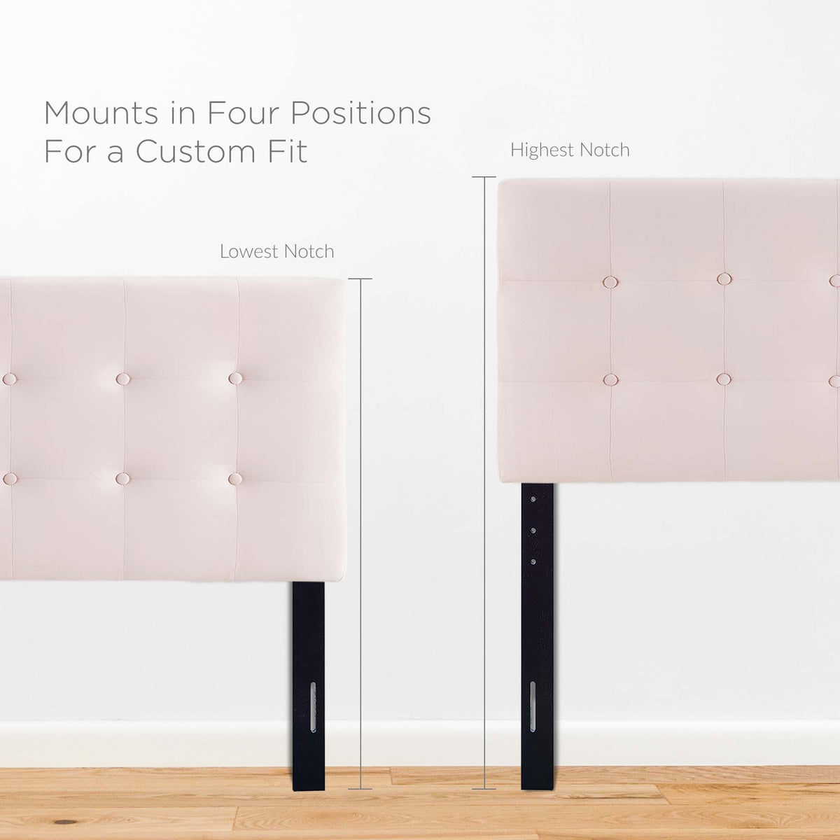 Emily Biscuit Tufted Performance Velvet Queen Headboard by Modway, photo 20 of 32