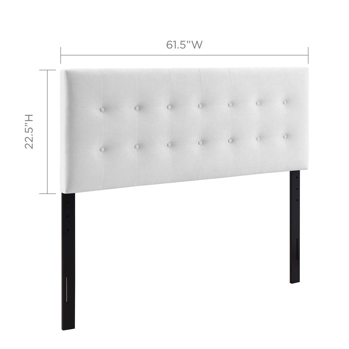 Emily Biscuit Tufted Performance Velvet Queen Headboard by Modway, photo 26 of 32