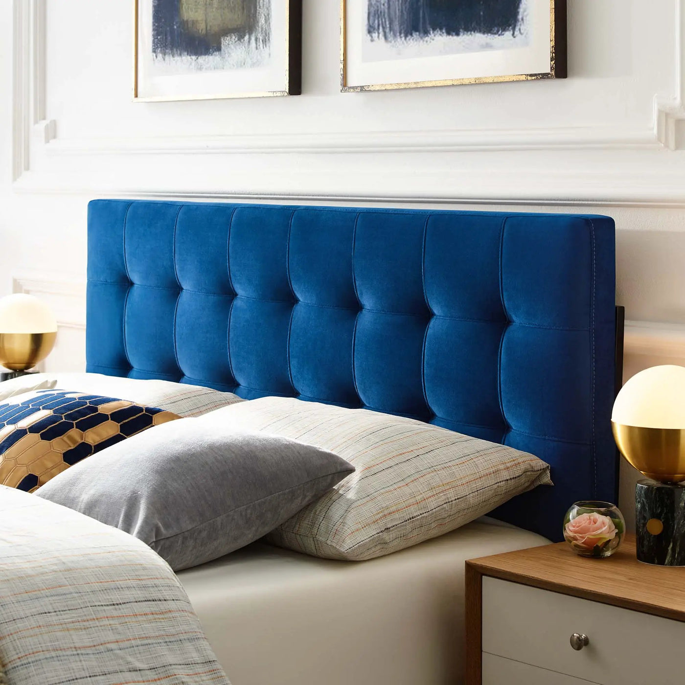 Lily Biscuit Tufted Performance Velvet Queen Headboard by Modway by HouseOfZazla