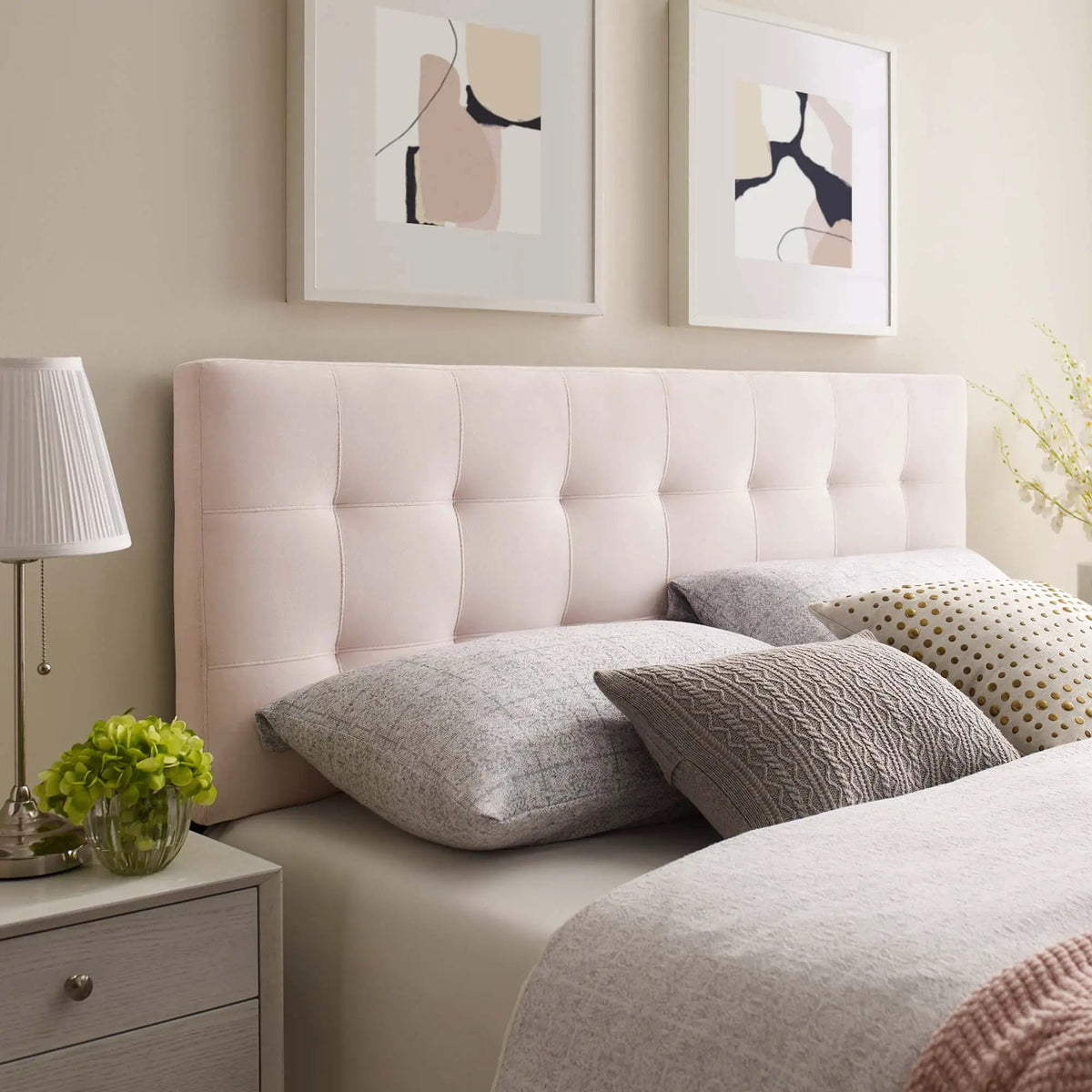 Lily Biscuit Tufted Performance Velvet Queen Headboard by Modway by HouseOfZazla