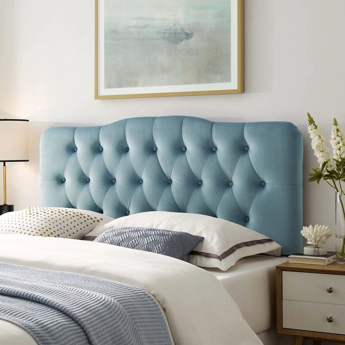 Annabel Diamond Tufted Performance Velvet King Headboard by Modway by HouseOfZazla