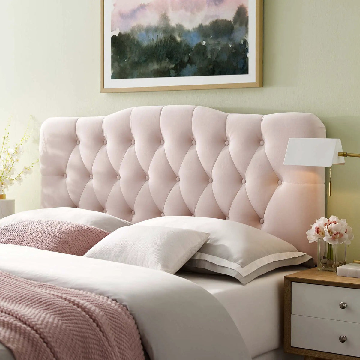 Annabel Diamond Tufted Performance Velvet King Headboard by Modway by HouseOfZazla