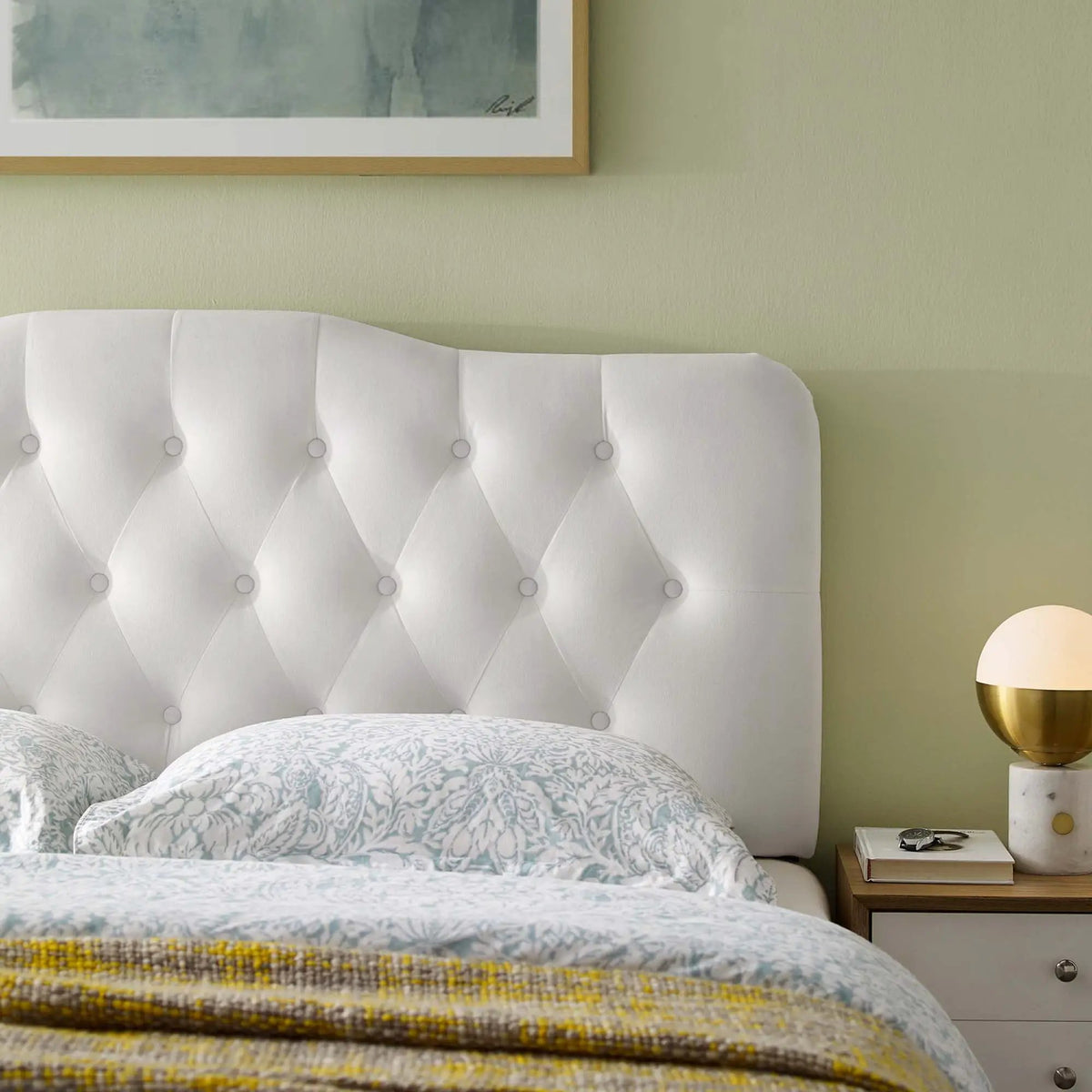 Annabel Diamond Tufted Performance Velvet King Headboard by Modway by HouseOfZazla