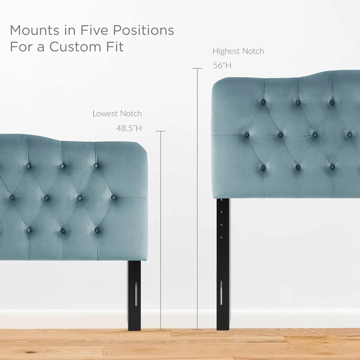 Annabel Diamond Tufted Performance Velvet Queen Headboard by HouseOfZazla