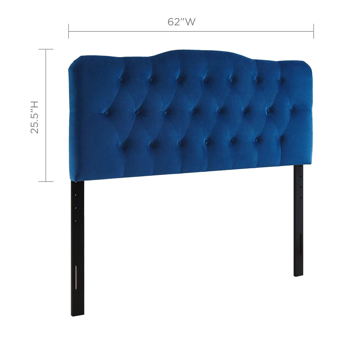 Annabel Diamond Tufted Performance Velvet Queen Headboard by HouseOfZazla