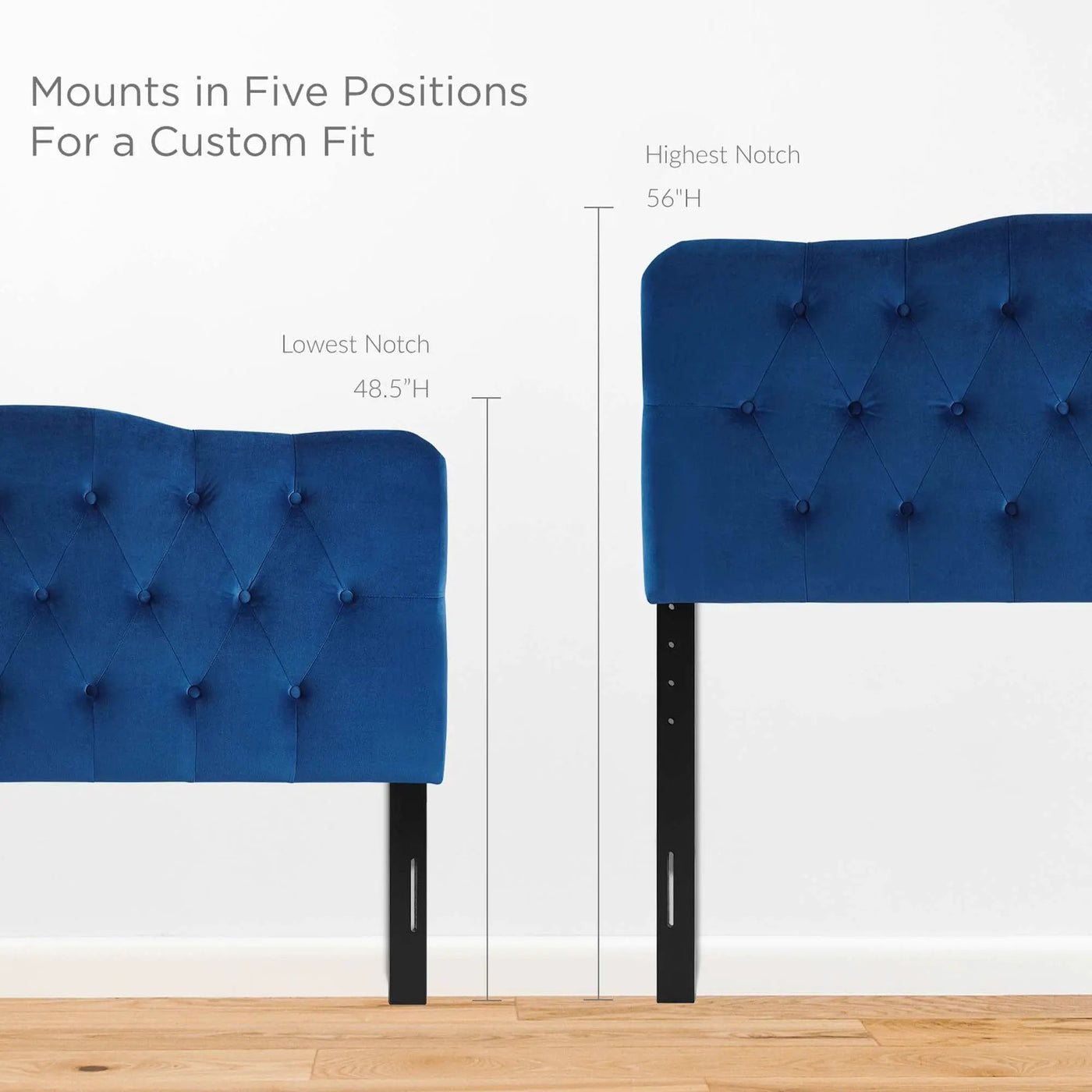 Annabel Diamond Tufted Performance Velvet Queen Headboard by HouseOfZazla