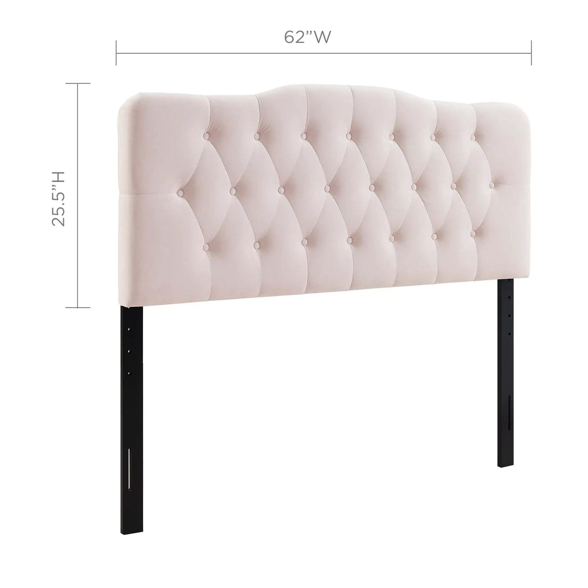 Annabel Diamond Tufted Performance Velvet Queen Headboard by HouseOfZazla
