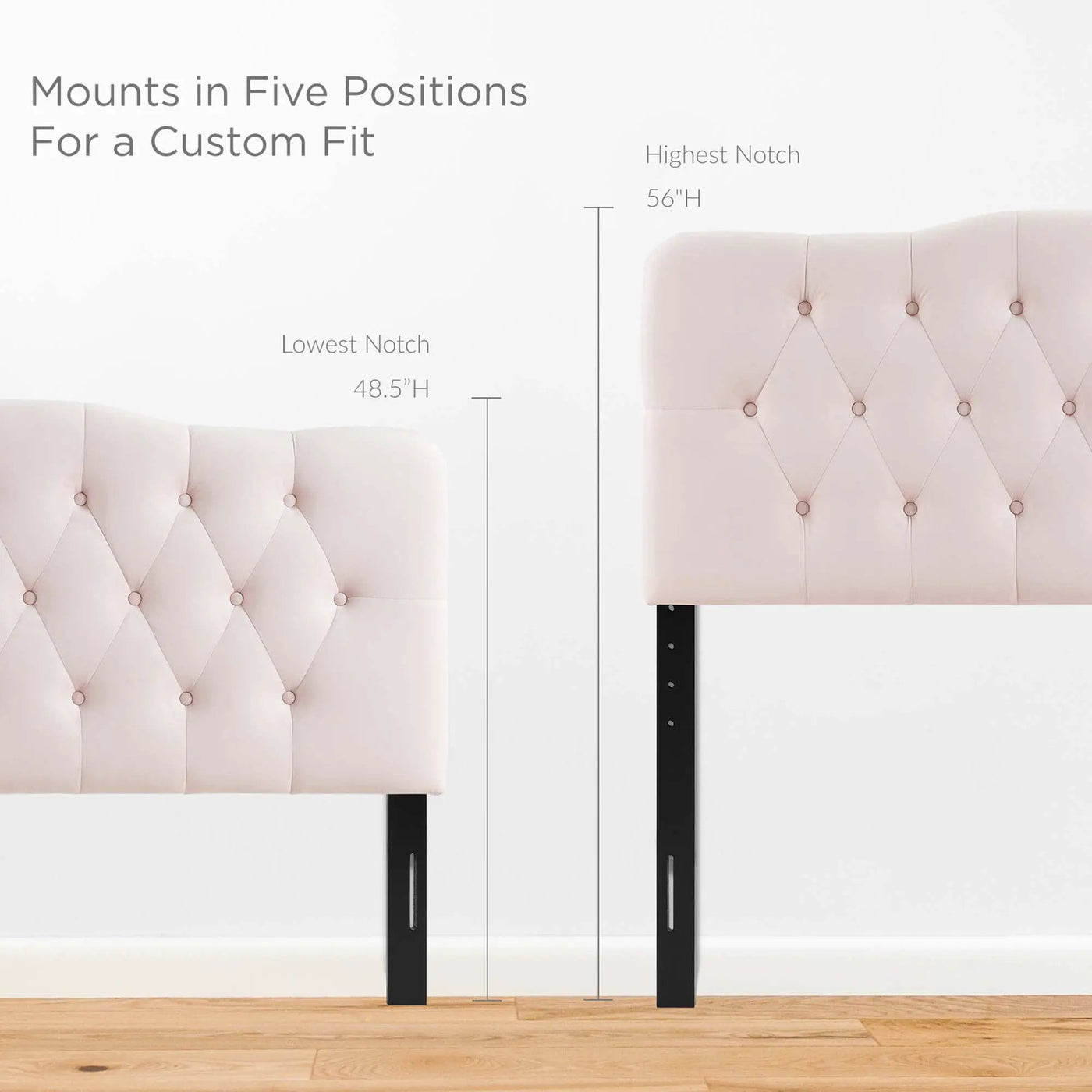 Annabel Diamond Tufted Performance Velvet Queen Headboard by HouseOfZazla