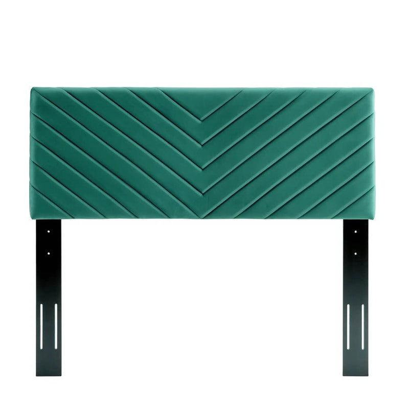 Alyson Angular Channel Tufted Performance Velvet Twin Headboard by Modway by HouseOfZazla