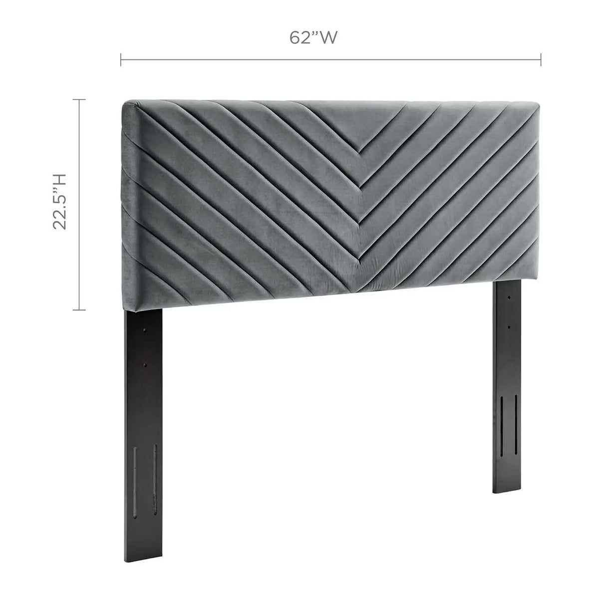Alyson Angular Channel Tufted Performance Velvet Full/Queen Headboard by Modway by HouseOfZazla
