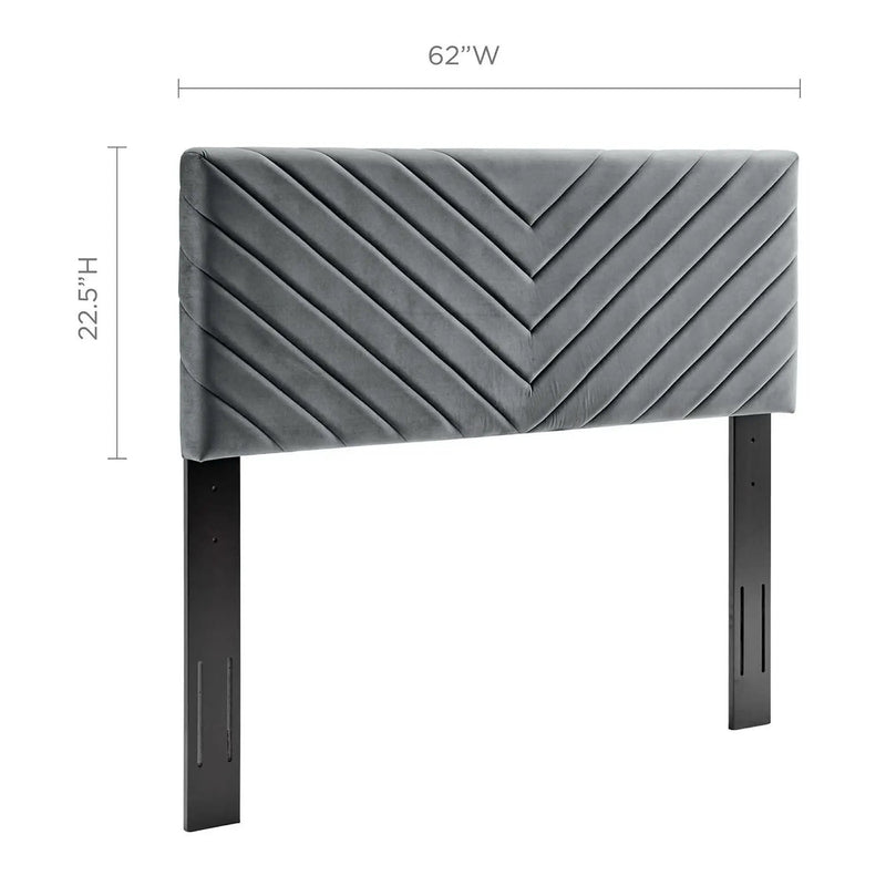 Alyson Angular Channel Tufted Performance Velvet Full/Queen Headboard by Modway by HouseOfZazla