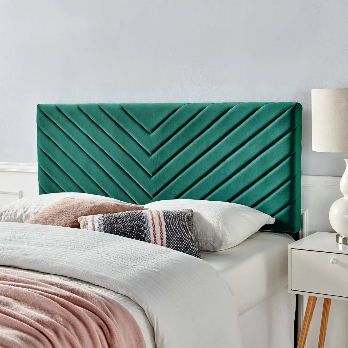 Alyson Angular Channel Tufted Performance Velvet Full/Queen Headboard by Modway by HouseOfZazla