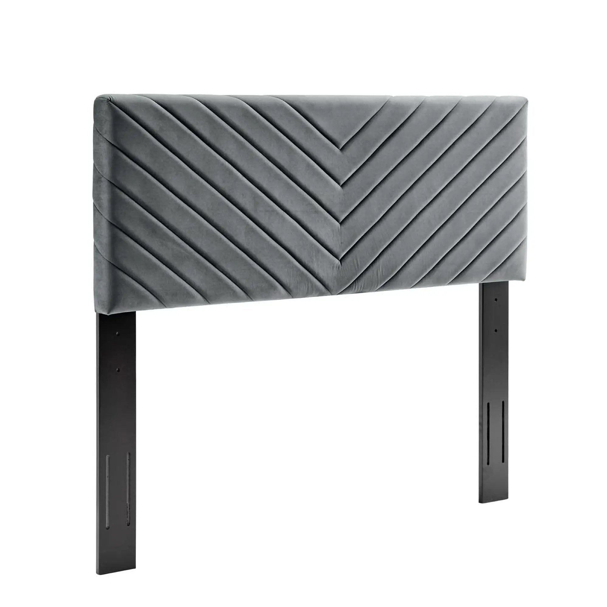 Alyson Angular Channel Tufted Performance Velvet Headboard by Modway by HouseOfZazla