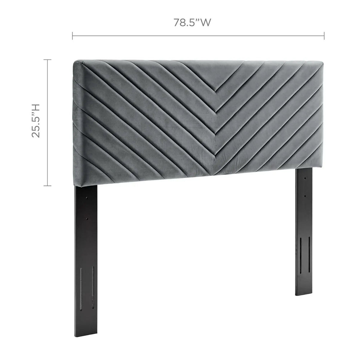 Alyson Angular Channel Tufted Performance Velvet Headboard by Modway by HouseOfZazla