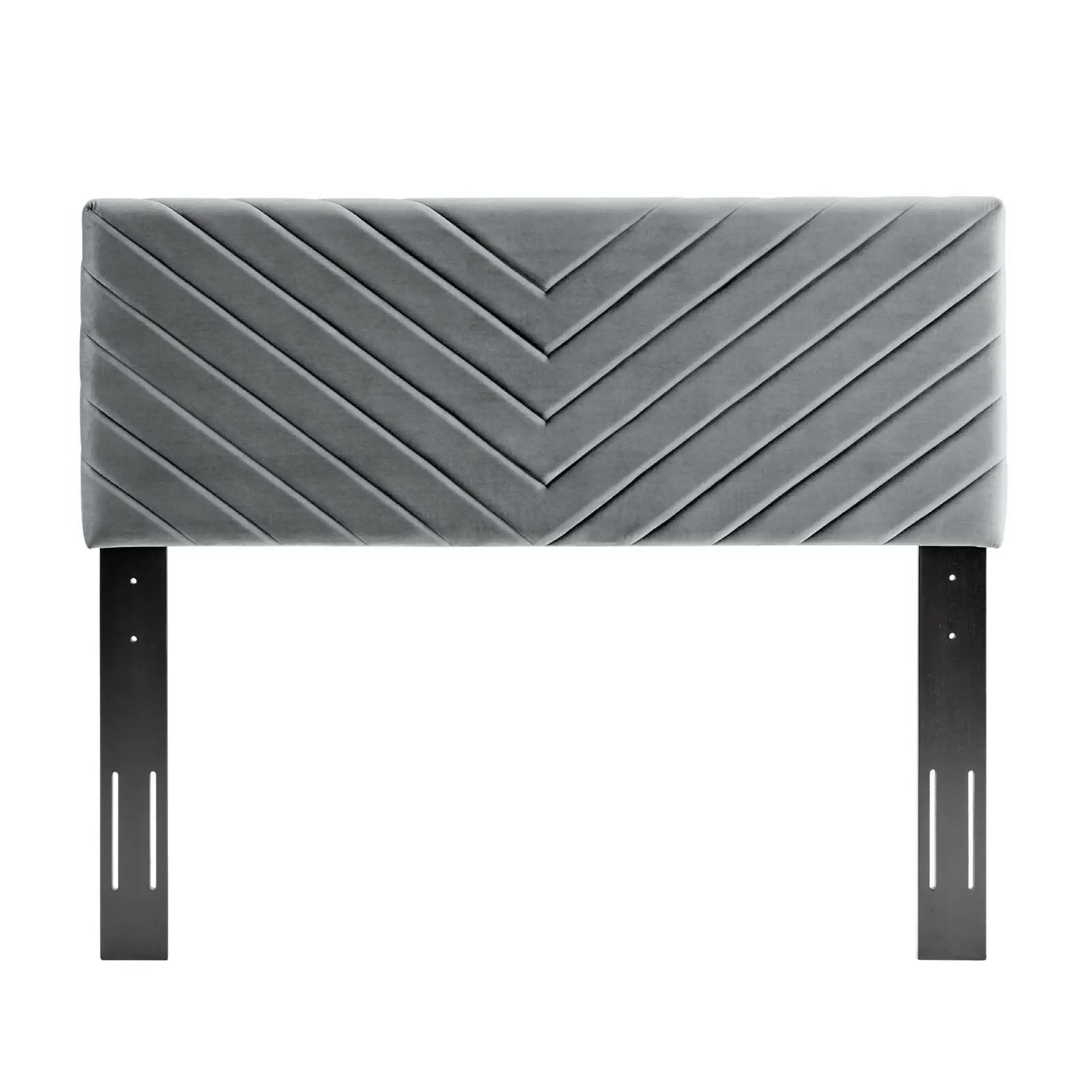 Alyson Angular Channel Tufted Performance Velvet Headboard by Modway by HouseOfZazla