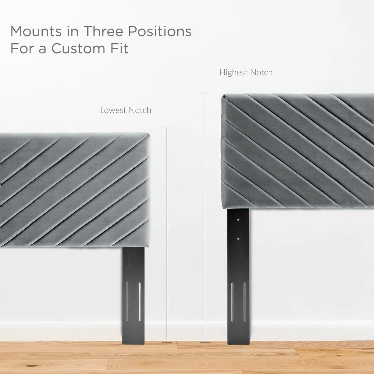 Alyson Angular Channel Tufted Performance Velvet Headboard by Modway by HouseOfZazla