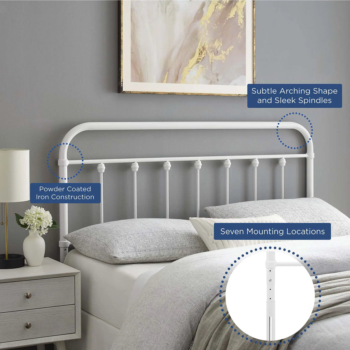 Sage Metal Twin Headboard by Modway by HouseOfZazla