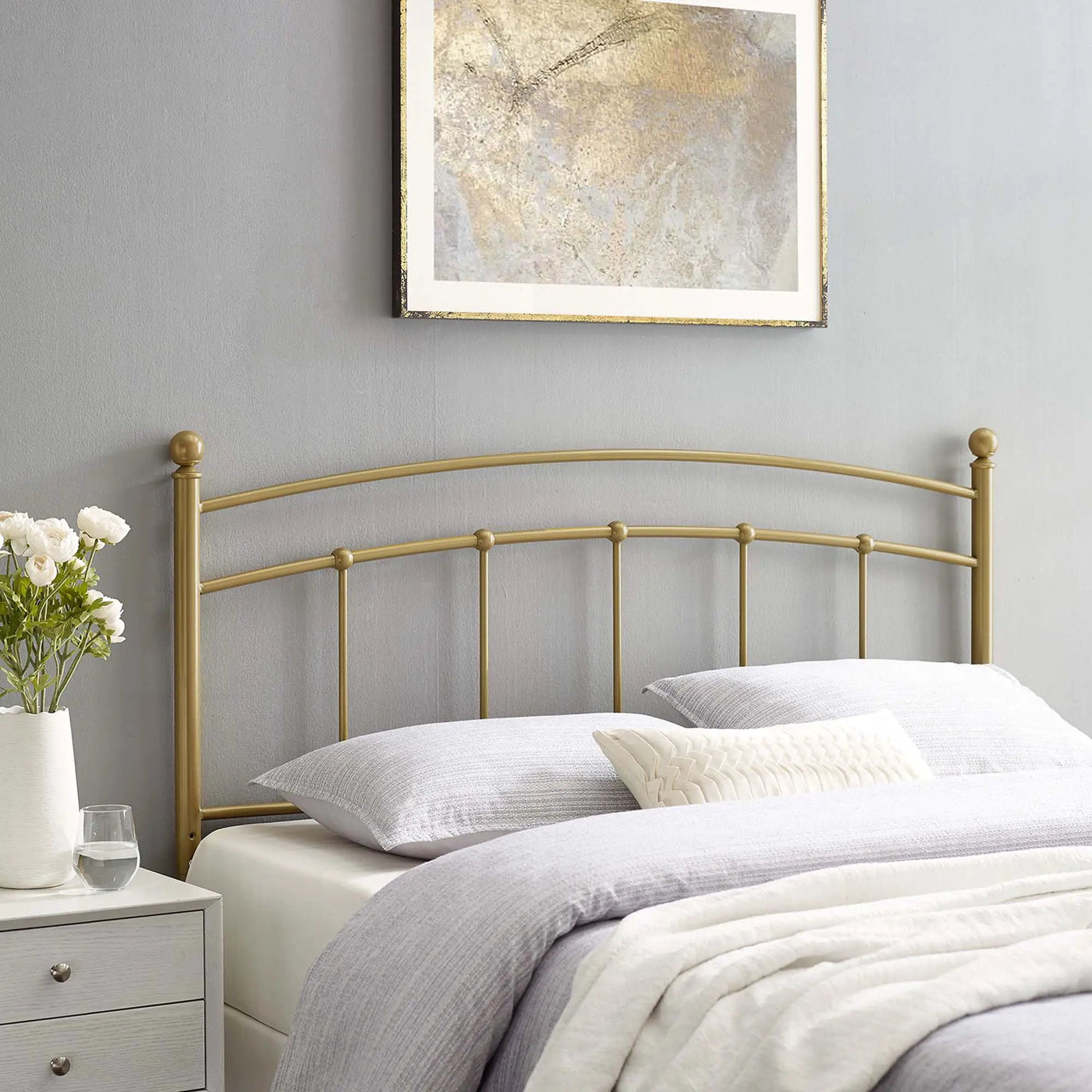 Abigail Metal Twin Headboard by Modway by HouseOfZazla