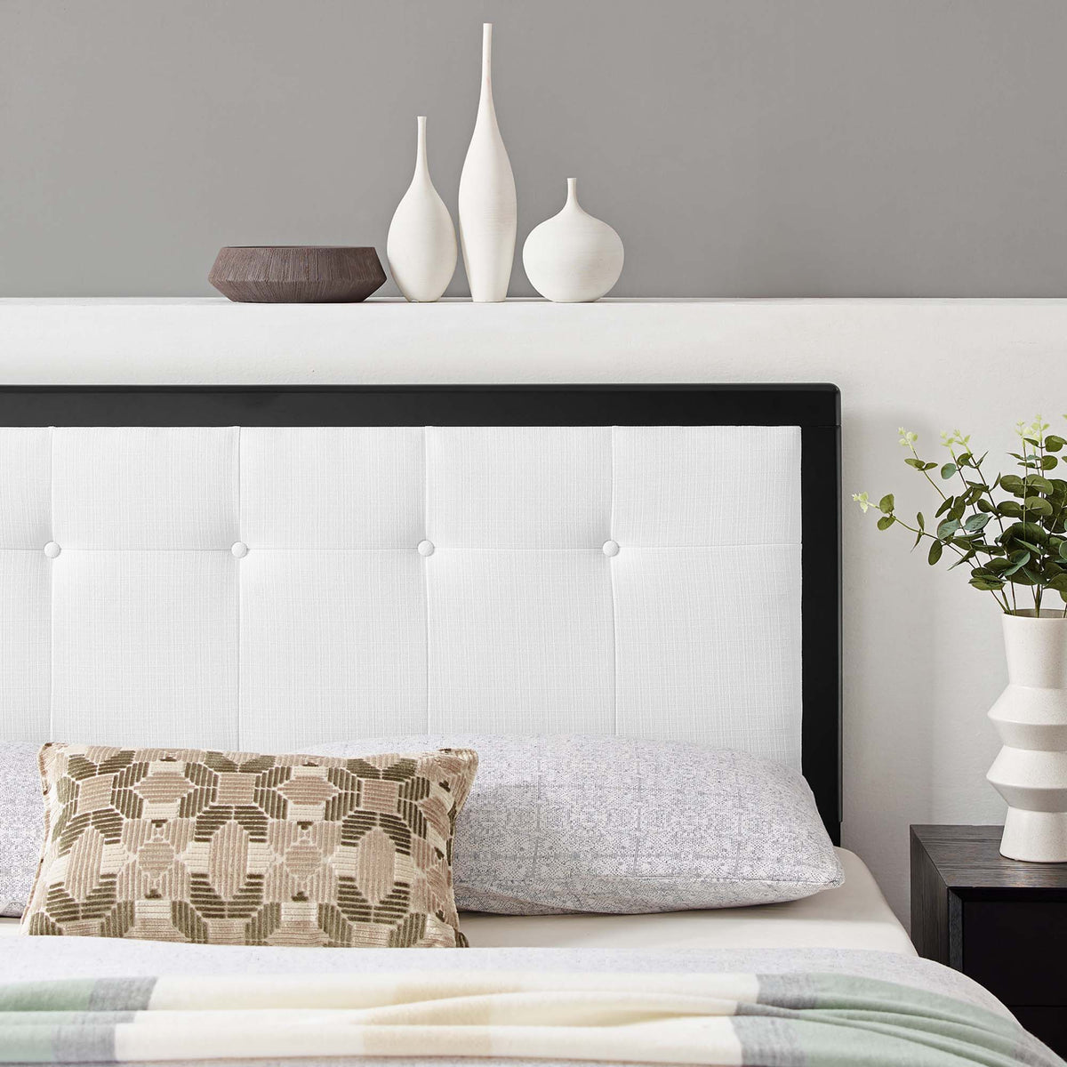 Draper Tufted Fabric and Wood Headboard by Modway, photo 9 of 42