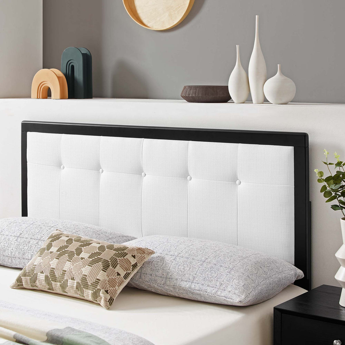 Draper Tufted Fabric and Wood Headboard by Modway, photo 5 of 42