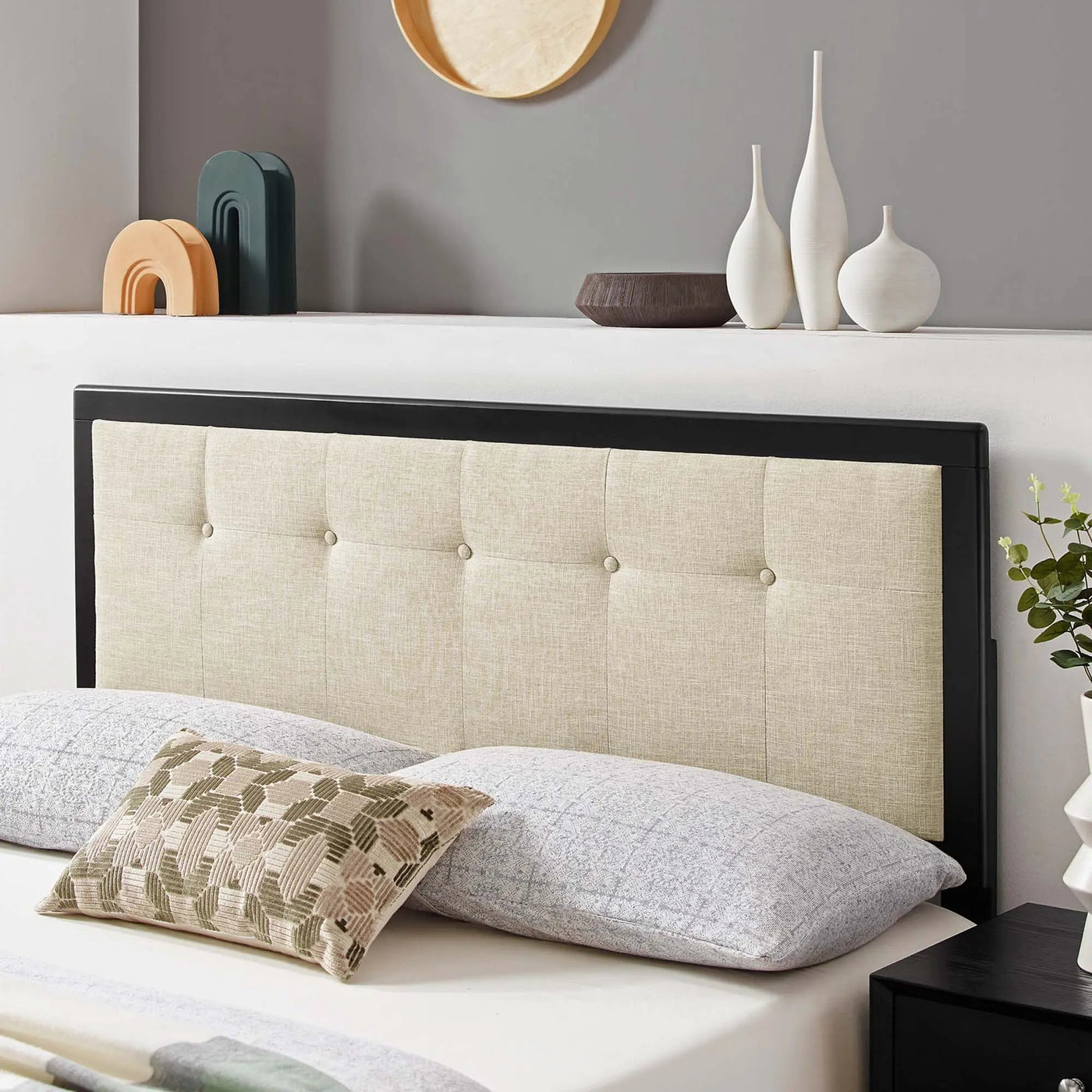 Draper Tufted Fabric and Wood Queen Headboard by Modway by HouseOfZazla